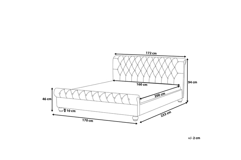 AVALLON Dubbelsäng 160|200 cm - Möbler - Sovrum - Sängram & sängstomme