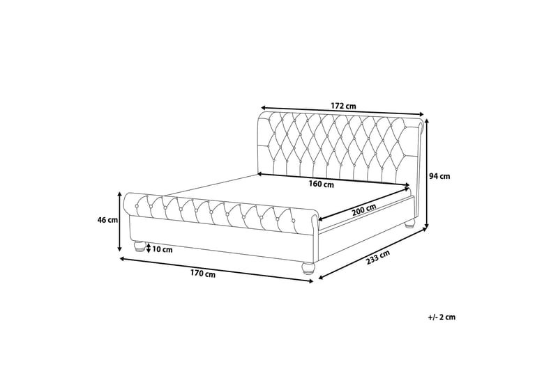 AVALLON Dubbelsäng 160|200 cm - Möbler - Sovrum - Sängram & sängstomme