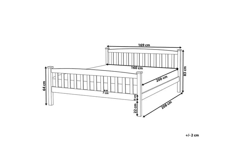 KREUN Sängram 160x200 Vit - Möbler - Sovrum - Sängram & sängstomme