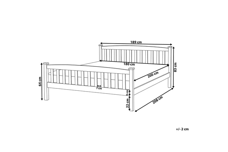 KREUN Sängram 180x200 Vit - Möbler - Sovrum - Sängram & sängstomme