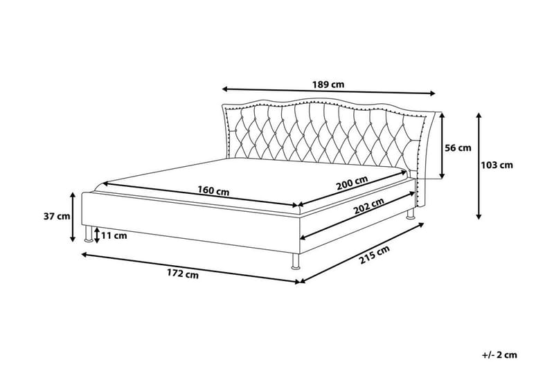 METZ Dubbelsäng 160|200 cm - Möbler - Sovrum - Sängram & sängstomme