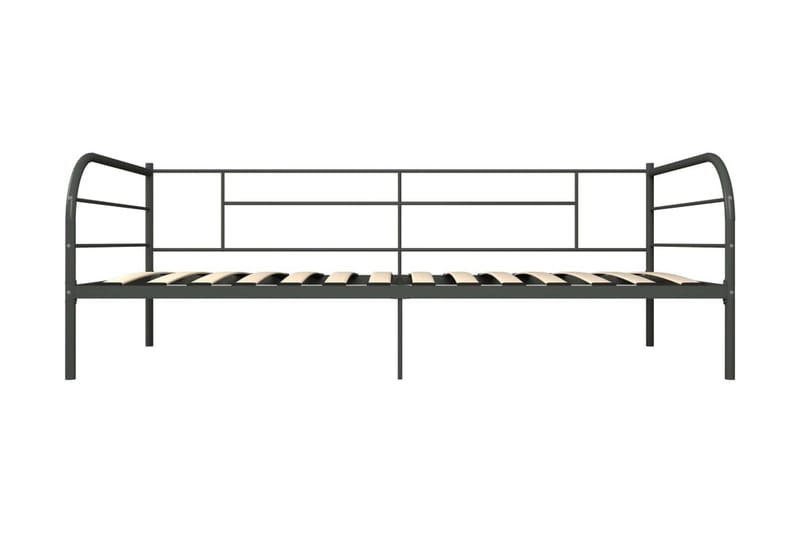 Ram dagbädd grå metall 90x200 cm - Grå - Möbler - Sovrum - Sängram & sängstomme