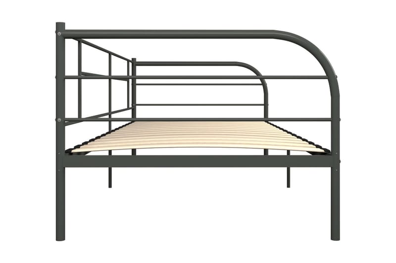 Ram dagbädd grå metall 90x200 cm - Grå - Möbler - Sovrum - Sängram & sängstomme