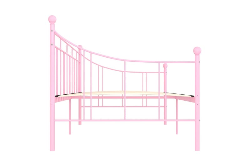 Ram till dagbädd rosa metall 90x200 cm - Rosa - Möbler - Sovrum - Sängram & sängstomme