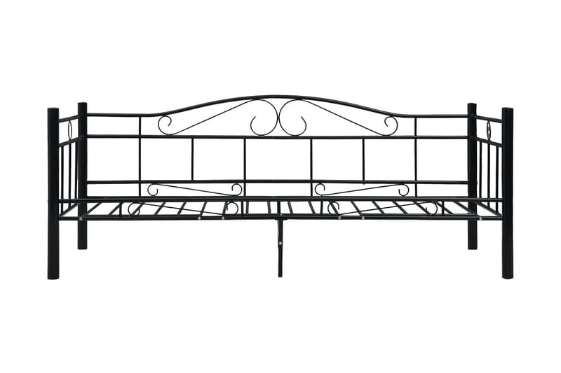 Ram till dagbädd svart metall 90x200 cm - Svart - Möbler - Sovrum - Sängram & sängstomme