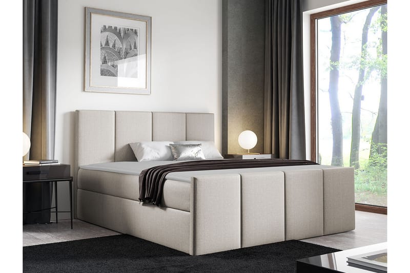 Ripon Sängram 180x200 cm Beige/Ljusbeige - Möbler - Sovrum - Sängar - Komplett Sängpaket