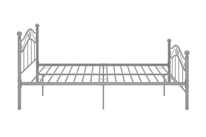 Sängram grå metall 120x200 cm - Grå - Möbler - Sovrum - Sängram & sängstomme