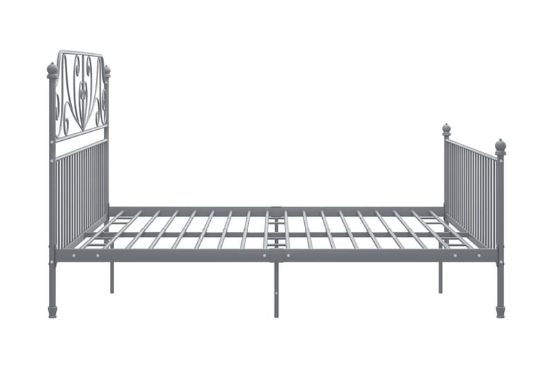 Sängram grå metall 180x200 cm - Grå - Möbler - Sovrum - Sängram & sängstomme