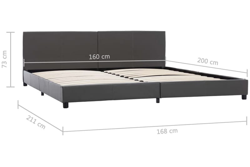 Sängram hydraulisk förvaring cappuccino konstläder 90x200 cm - Brun - Möbler - Sovrum - Sängram & sängstomme