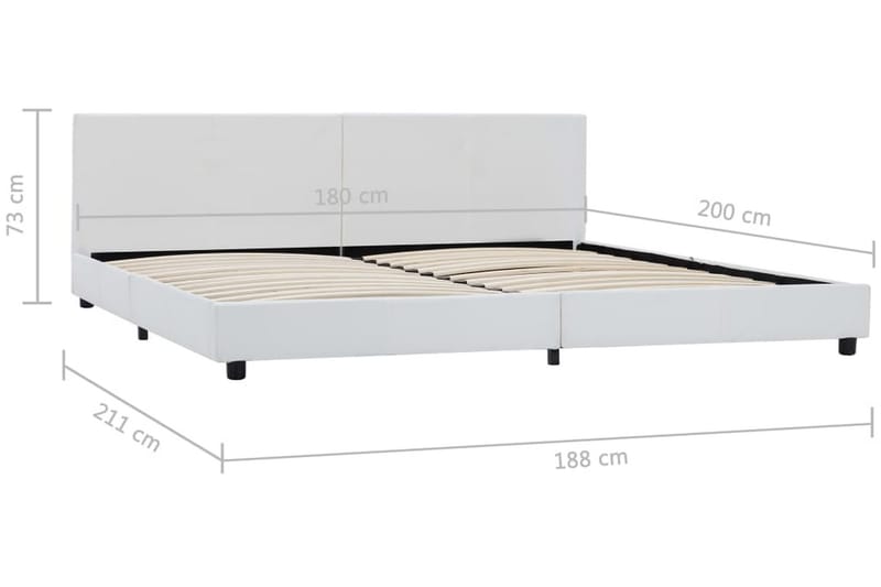 Sängram hydraulisk förvaring grå konstläder 100x200 cm - Grå - Möbler - Sovrum - Sängram & sängstomme