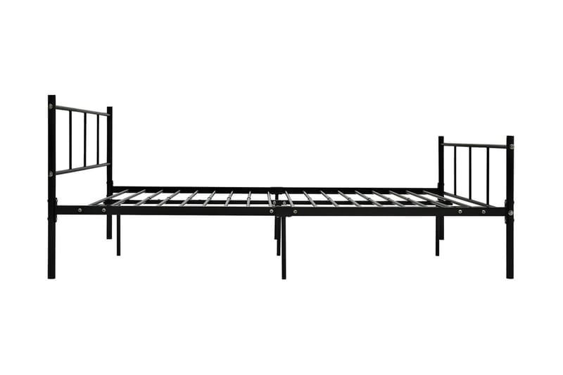 Sängram svart metall 140x200 cm - Svart - Möbler - Sovrum - Sängram & sängstomme