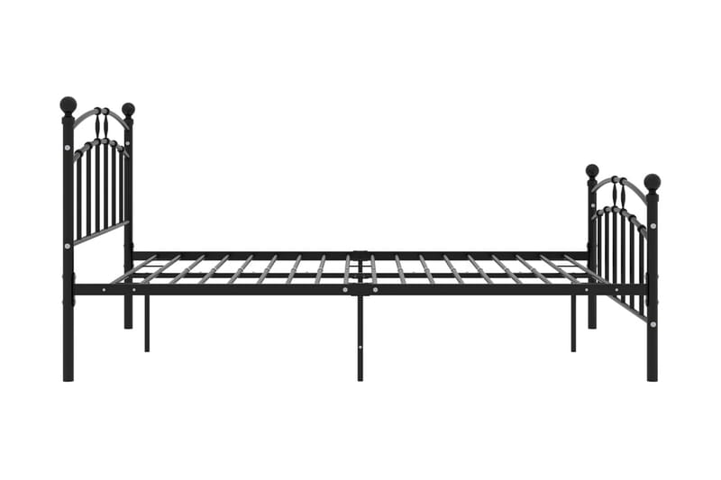 Sängram svart metall 200x200 cm - Svart - Möbler - Sovrum - Sängram & sängstomme