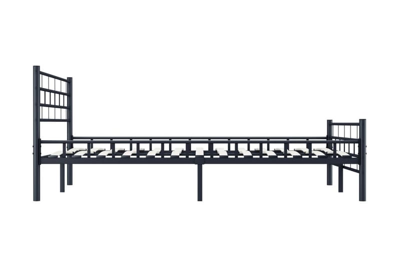 Sängram svart stål 120x200 cm - Svart - Möbler - Sovrum - Sängram & sängstomme
