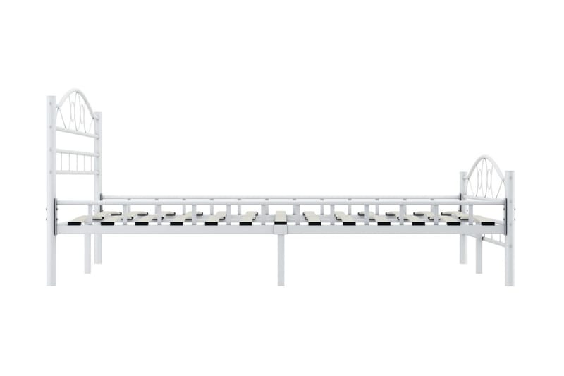 Sängram vit metall 120x200 cm - Vit - Möbler - Sovrum - Sängram & sängstomme