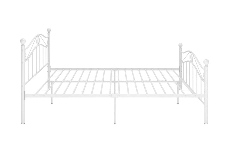 Sängram vit metall 160x200 cm - Vit - Möbler - Sovrum - Sängram & sängstomme