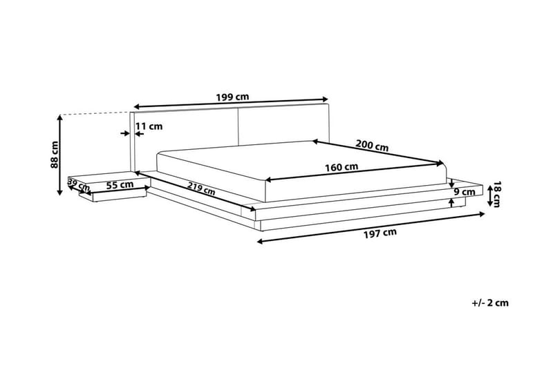 ZEN Dubbelsäng 160|200 cm - Möbler - Sovrum - Sängram & sängstomme