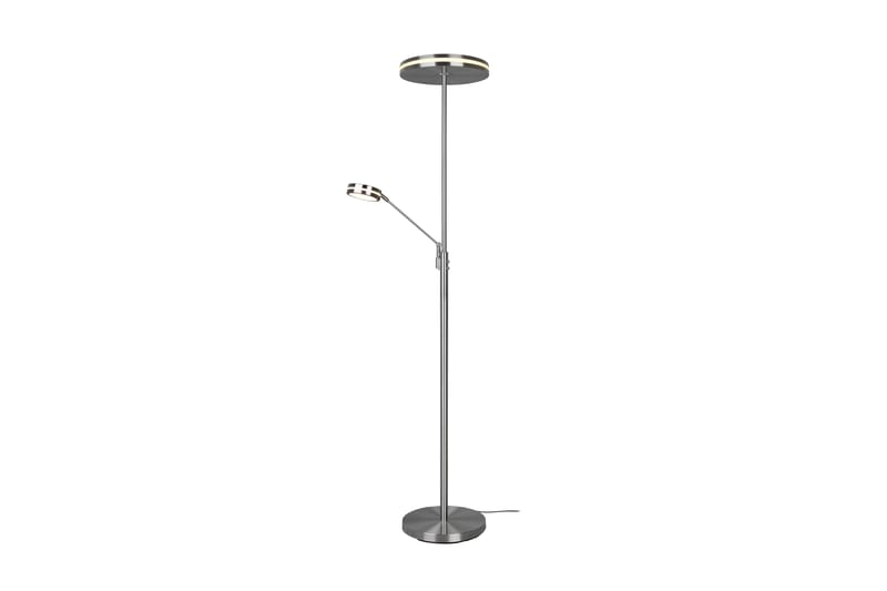 FRANKLIN LED-Golvlampa Uplighter Borstat Stål - Borstad stål - Möbler - Sovrum - Sovrumslampa