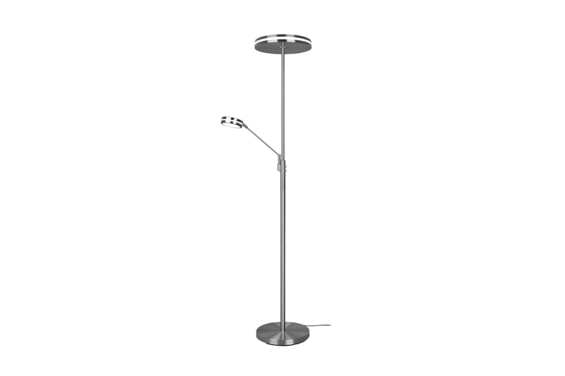 FRANKLIN LED-Golvlampa Uplighter Borstat Stål - Borstad stål - Möbler - Sovrum - Sovrumslampa