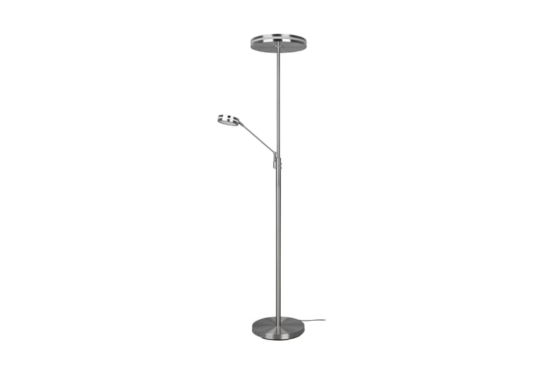 FRANKLIN LED-Golvlampa Uplighter Borstat Stål - Borstad stål - Möbler - Sovrum - Sovrumslampa