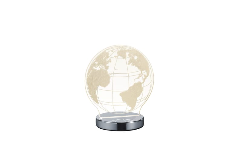 GLOBE Bordslampa LED Krom - Krom - Möbler - Sovrum - Sovrumslampa