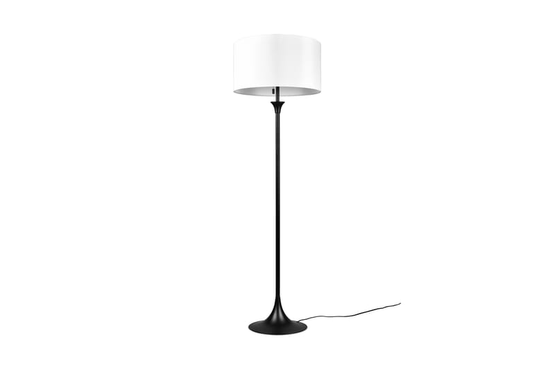 SABIA Golvlampa 3xE27 Matt Svart/Vit - Trio Lighting - Möbler - Sovrum - Sovrumslampa