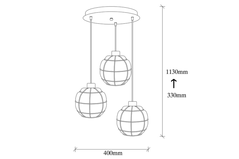 SVINNERSBO Taklampa Svart - Möbler - Sovrum - Sovrumslampa