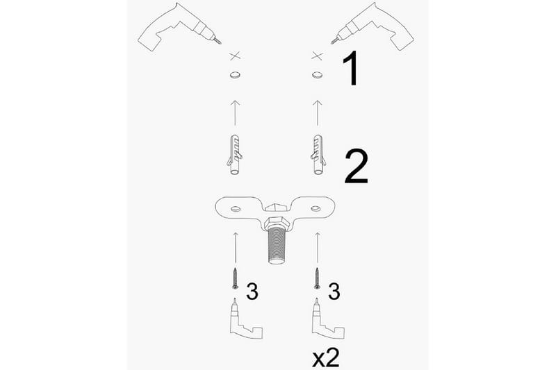 Taklampa Svart - Möbler - Sovrum - Sovrumslampa