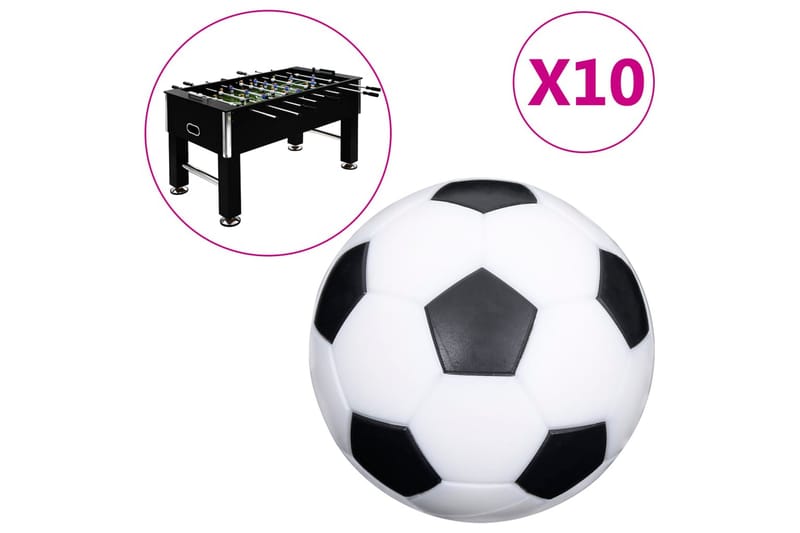 Fotbollar för fotbollsbord 10 st 32 mm ABS - Möbler - Spelrum - Spelbord - Bordsfotboll