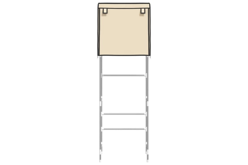 beBasic Toaletthylla med 2 hyllplan gräddvit 56x30x170 cm järn - Möbler - Tillbehör & accessoarer - Badrumstillbehör - Handdukshängare