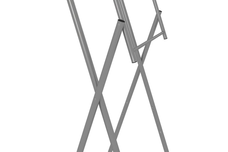 Hopfällbara bordsben silver 45x55x112 cm galvaniserat stål - Silver - Bordsben