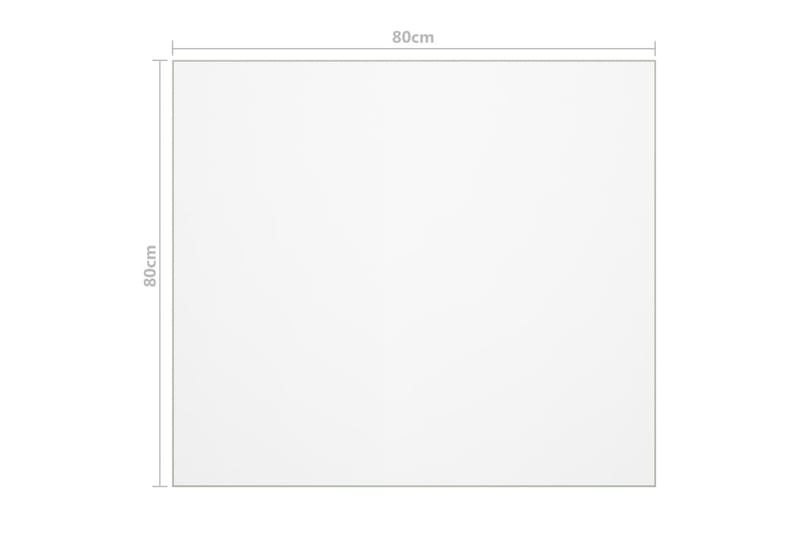 Bordsskydd genomskinligt 80x80 cm 2 mm PVC - Transparent - Möbler - Tillbehör & accessoarer - Bordstillbehör