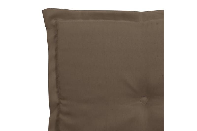 Dyna för trädgårdsbänk taupe 200x50x3 cm - Brun - Tillbehör stolar