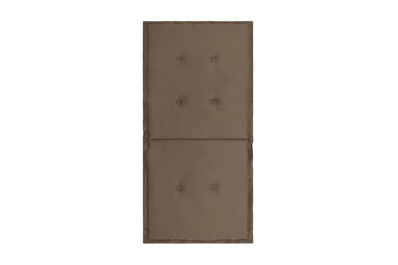 Stolsdynor för trädgården 2 st taupe 100x50x3 cm - Brun - Möbler - Tillbehör & accessoarer - Tillbehör stolar