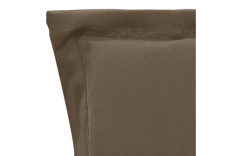 Stolsdynor för trädgården 2 st taupe 100x50x3 cm - Brun - Möbler - Tillbehör & accessoarer - Tillbehör stolar