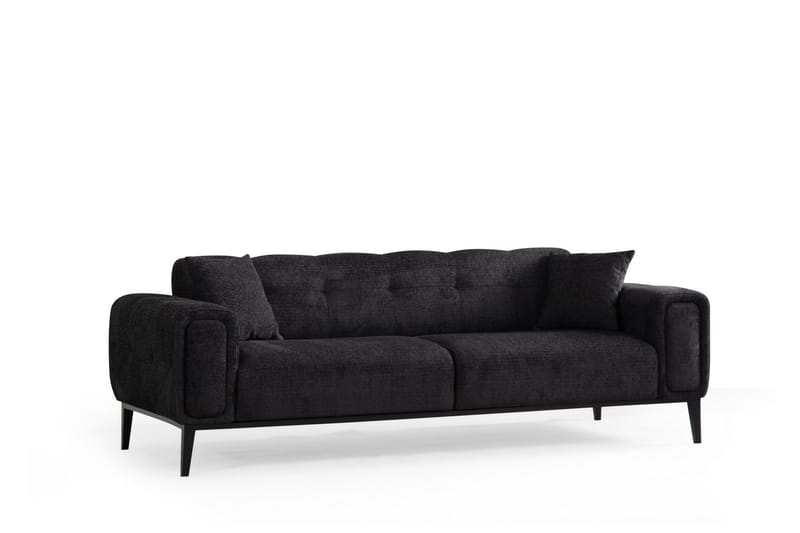 ATHENA Bäddsoffa 4-sits Svart - Möbler - Vardagsrum - Bäddsoffor - 4-sits bäddsoffa