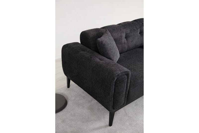 ATHENA Bäddsoffa 4-sits Svart - Möbler - Vardagsrum - Bäddsoffor - 4-sits bäddsoffa