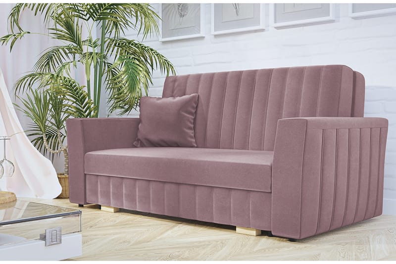 DACKE Bäddsoffa - Rosa - Möbler - Vardagsrum - Bäddsoffor - 2-sits bäddsoffa