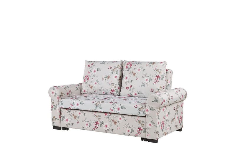 NIMBAJ 2-sits Bäddsoffa Blommig Ljusgrå - Möbler - Vardagsrum - Bäddsoffor - 2-sits bäddsoffa