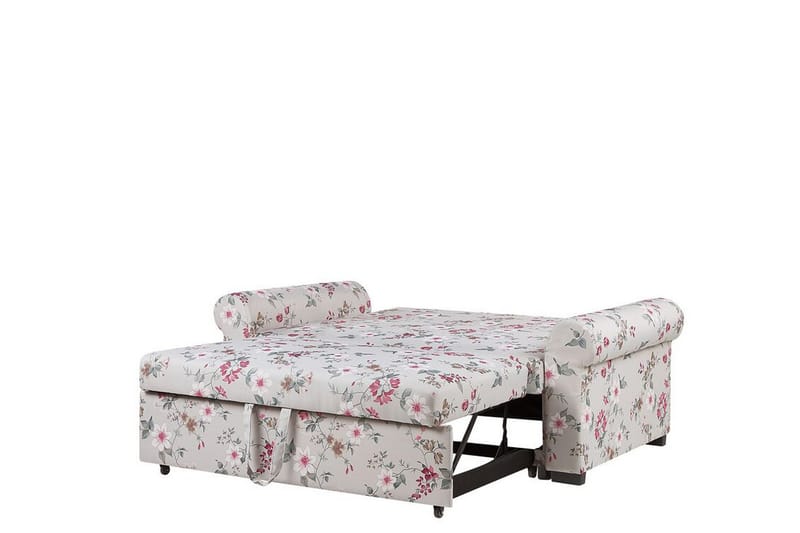 NIMBAJ 2-sits Bäddsoffa Blommig Ljusgrå - Möbler - Vardagsrum - Bäddsoffor - 2-sits bäddsoffa