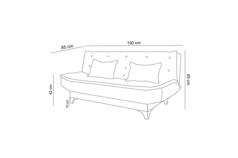 FINLAW 3-sits Bäddsoffa Grå - Möbler - Vardagsrum - Bäddsoffor - 3-sits bäddsoffa