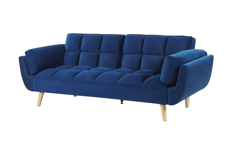 HEDNER 3-sits Bäddsoffa Sammet/Mörkblå - Möbler - Vardagsrum - Bäddsoffor - 3-sits bäddsoffa