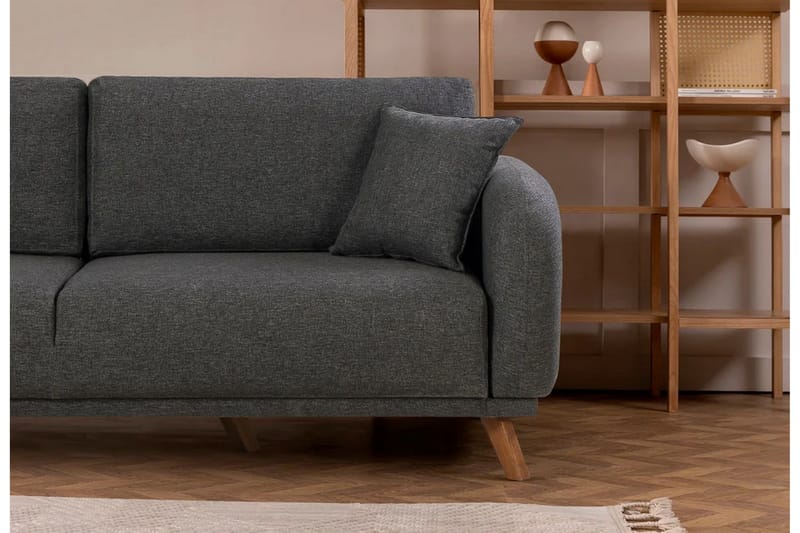 Malkiat Bäddsoffa Antracit - Bäddsoffor - 3-sits bäddsoffa