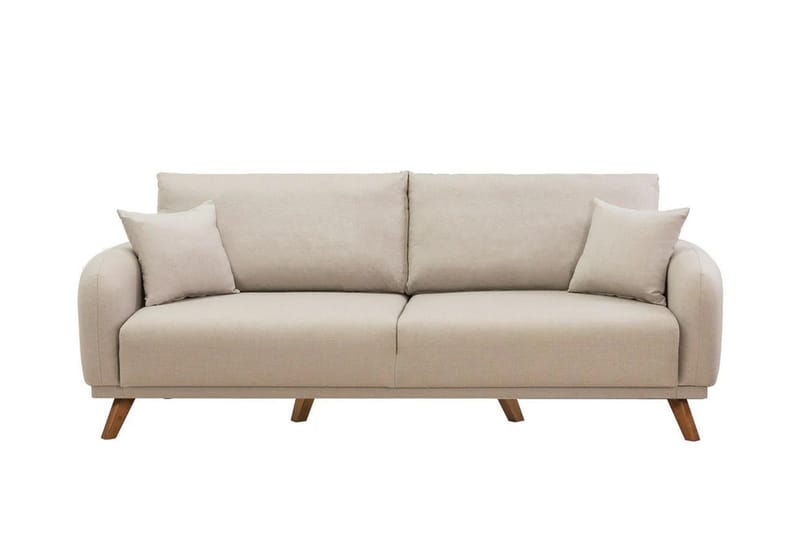 Malkiat Bäddsoffa Cream - Möbler - Vardagsrum - Bäddsoffor - 3-sits bäddsoffa