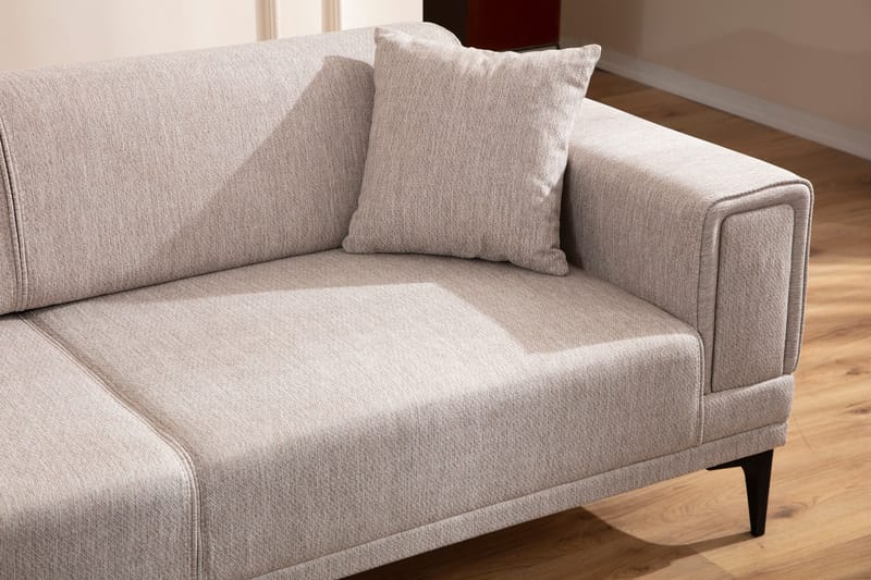 Naoko 3-sits Bäddsoffa Ljusbrun - Möbler - Vardagsrum - Bäddsoffor - 3-sits bäddsoffa