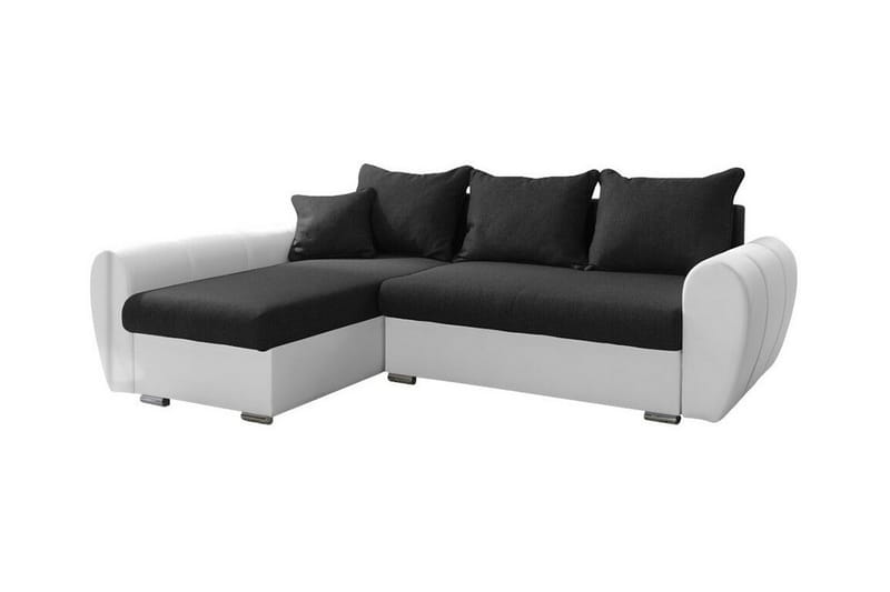 Abbeyfield 3-sits Hörnbäddsoffa Svart/Vit - Möbler - Vardagsrum - Bäddsoffor - Hörnbäddsoffa