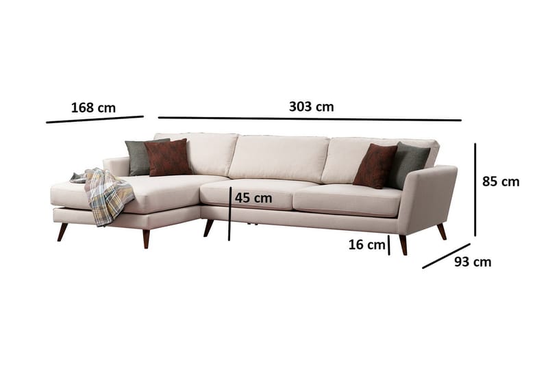 CHAVALER Divansoffa Beige - Möbler - Vardagsrum - Bäddsoffor - Bäddsoffa divan