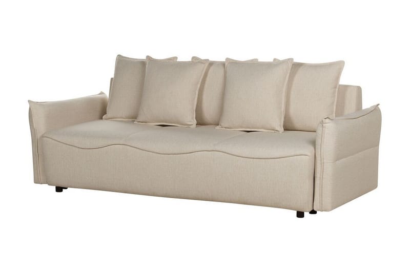 Balendin Bäddsoffa 3-sits - Beige/Svart - Möbler - Vardagsrum - Bäddsoffor