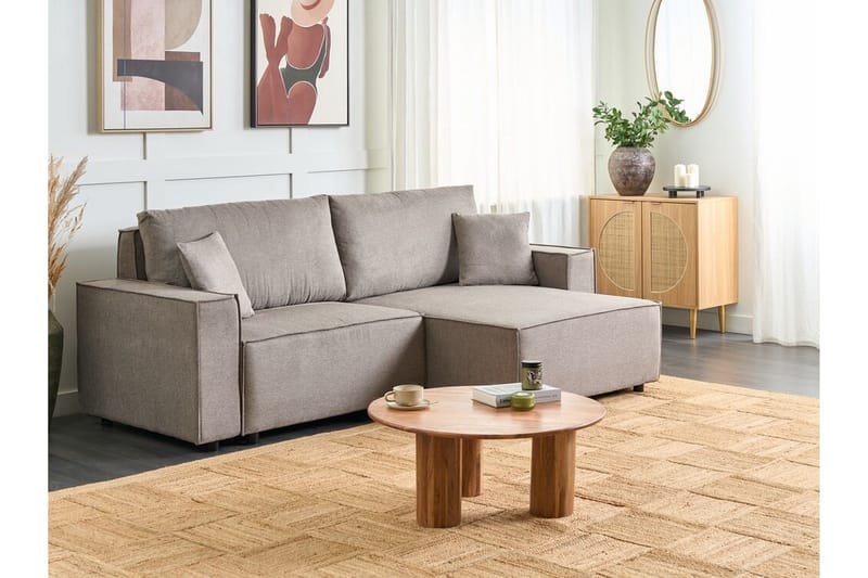 Brian Hörnbäddsoffa 3-sits - Taupe - Möbler - Vardagsrum - Bäddsoffor - Hörnbäddsoffa