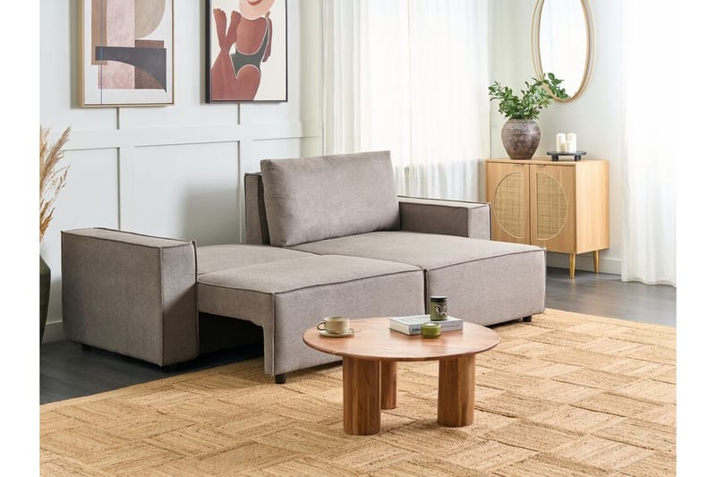 Brian Hörnbäddsoffa 3-sits - Taupe - Möbler - Vardagsrum - Bäddsoffor - Hörnbäddsoffa