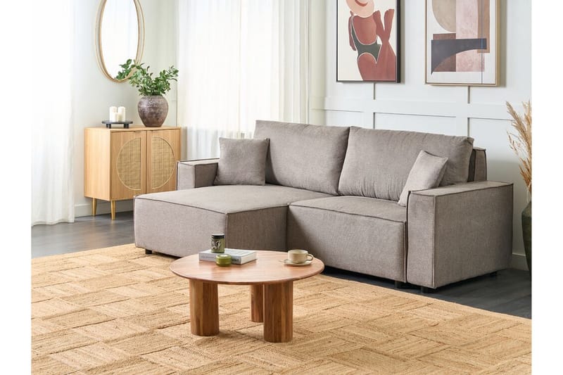 Brian Hörnbäddsoffa 3-sits - Taupe - Möbler - Vardagsrum - Bäddsoffor - Hörnbäddsoffa